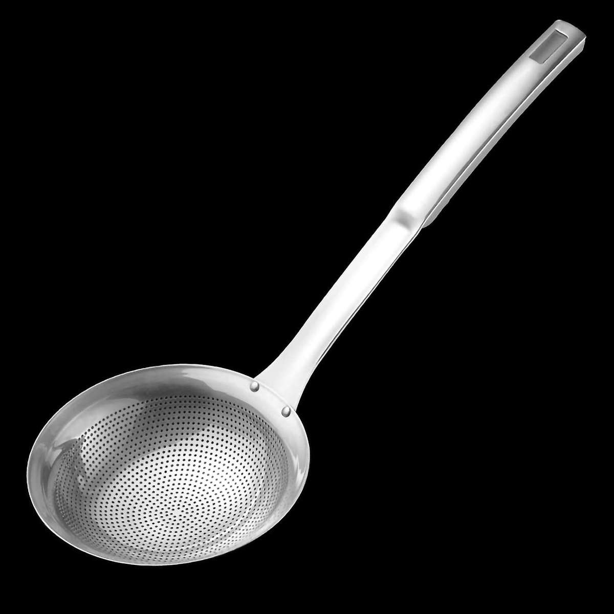 Skimmer Slotted Spoon Set, Large Scoop Colander, Comfortable Grip