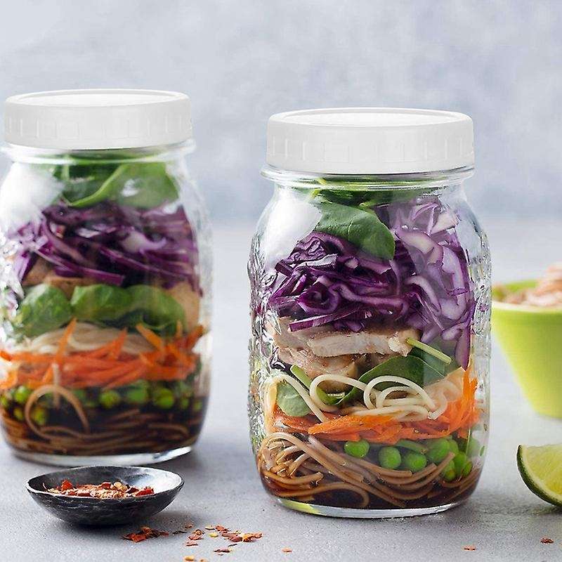 18 Pack Wide Mouth Mason Jar Lids,plastic Caps for Canning Jars