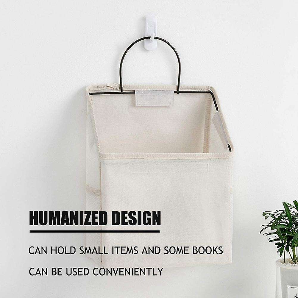3 Pack Wall Hanging Organizer Bag,for Pocket,dormitory Storage(white)