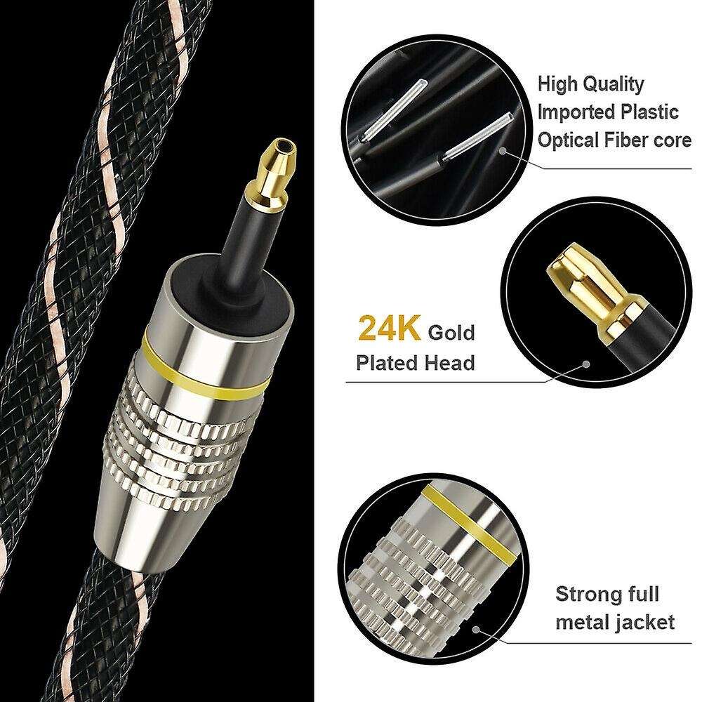 Digital Sound Toslink to Mini Cable 3.5mm Spdif Optical Cable 5m