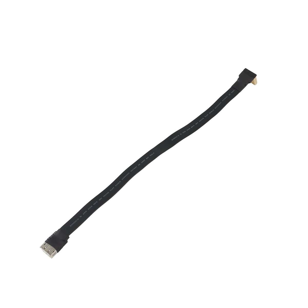 Displayport Ribbon Male-female Flat Emi Shielding Fpc Cable, 30cm