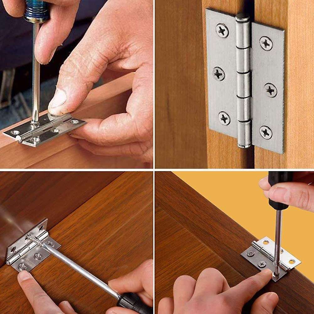 20pcs 44mm Folding Door Hinges with Screws,for Home Door Repair