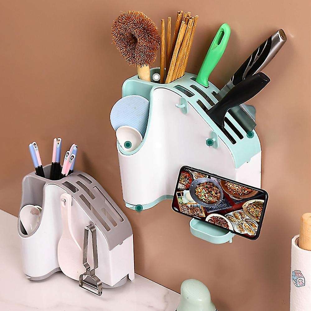 Knife Block Drainer Storage Box Knife Fork Spoon Rice Home Supplies B