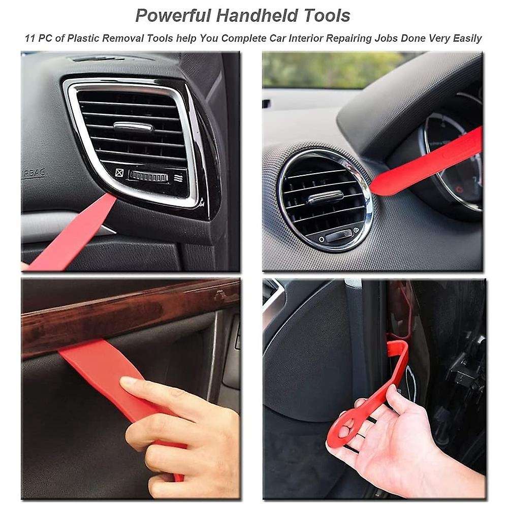 12 Pcs Auto Trim Removal Tool Car Removal Tool Kit Plastic Pry Tool