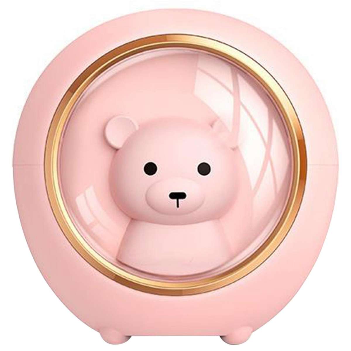 200ml Usb Humidifier Household Colorful Night Light Space Bear Pink
