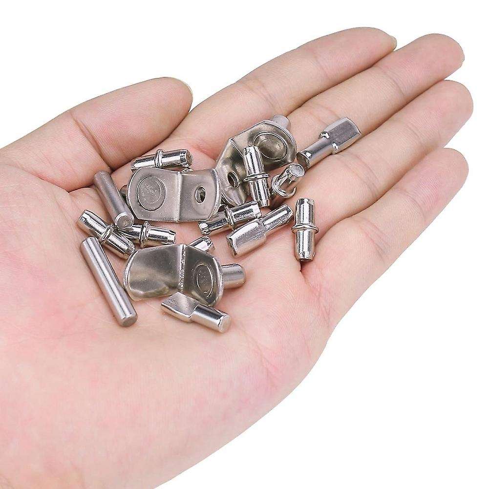 86 Pieces 5 Styles Shelf Pins Kit,nickel Plated Shelf Bracket Pegs