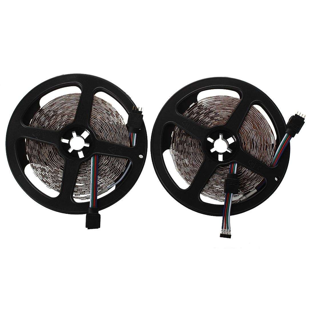 2 X 5m 10m 5050 Smd 600 Led Rgb Flexible Strip Light Car Auto Dc 12v