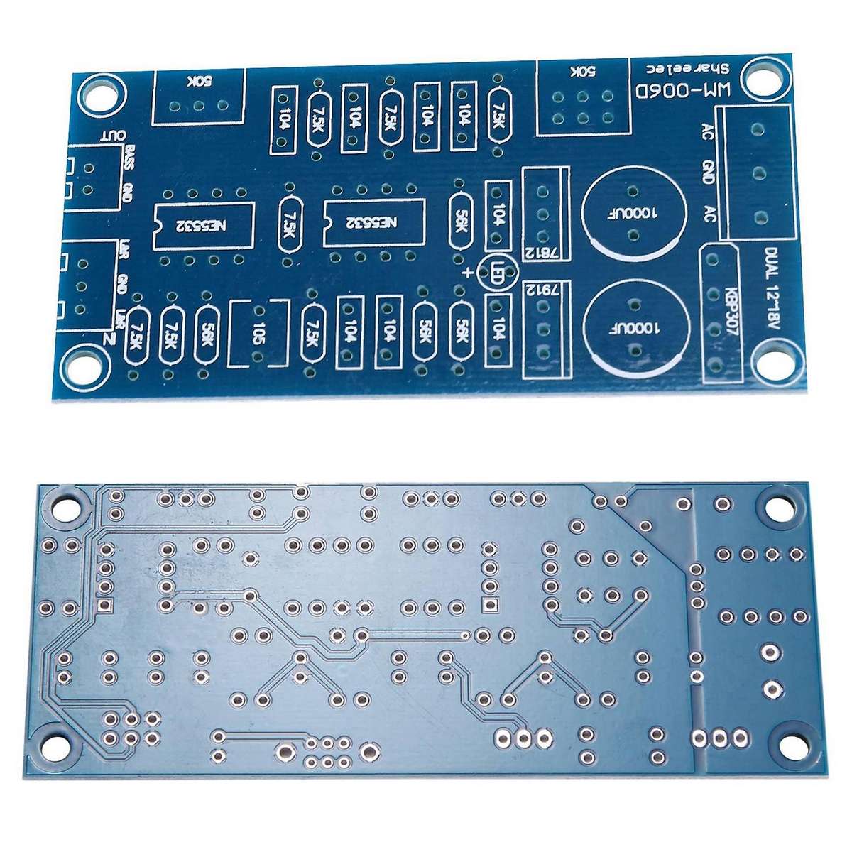 2.1 Channel Subwoofer Preamp Board Low Pass Filter Pre-amp Ne5532