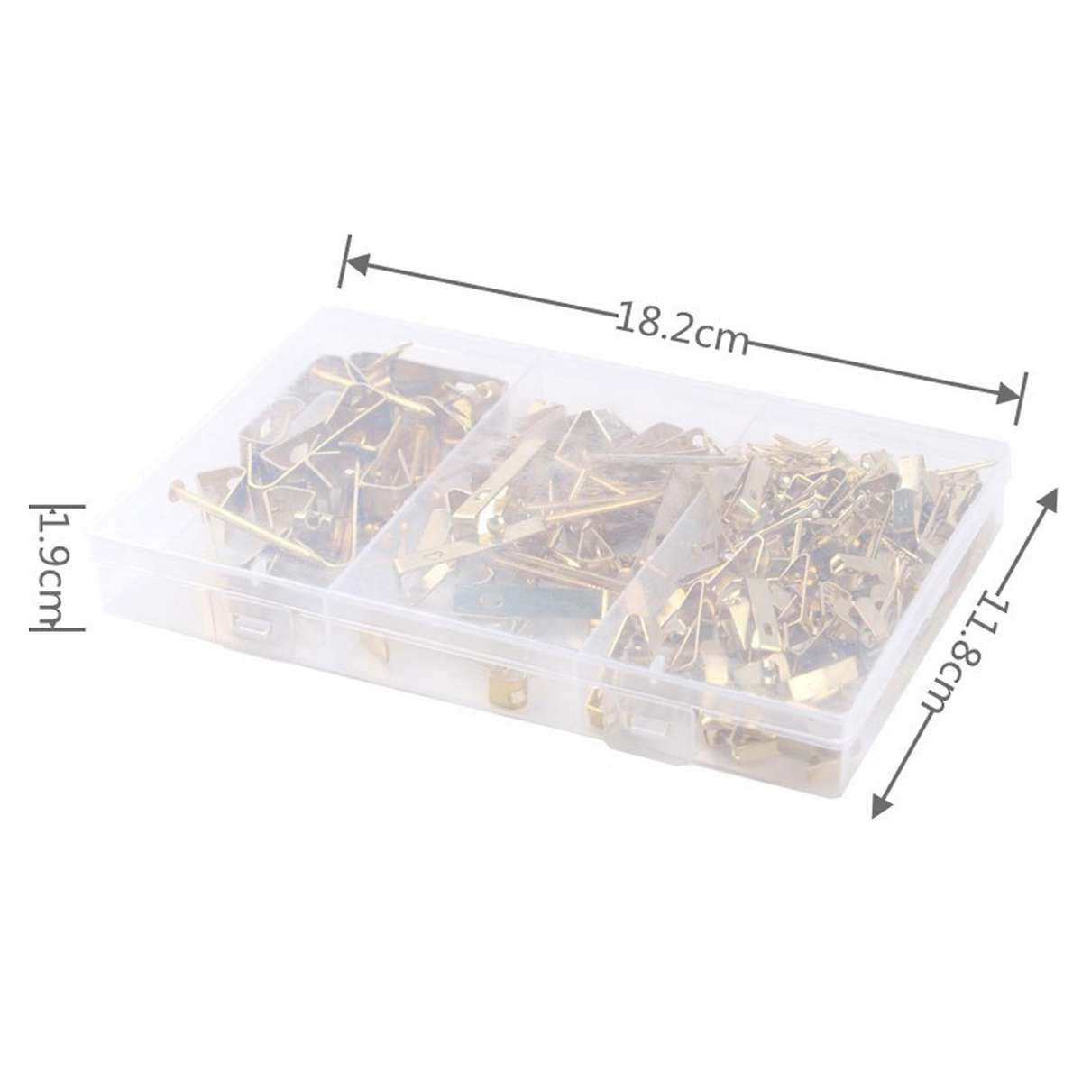 200pcs Photo Frame Hook without Trace Gold with Nails Diy Photo Hook