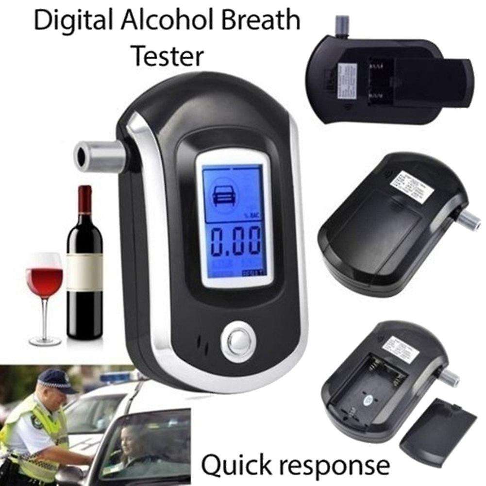 At6000 Alcohol Tester with 5 Mouthpieces Breath Breathalyzer