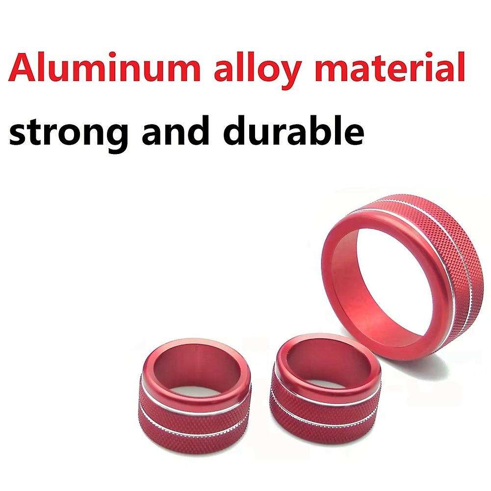 Air Conditioner Volume Knob Ring for Toyota -tundra 2014-2021, Red