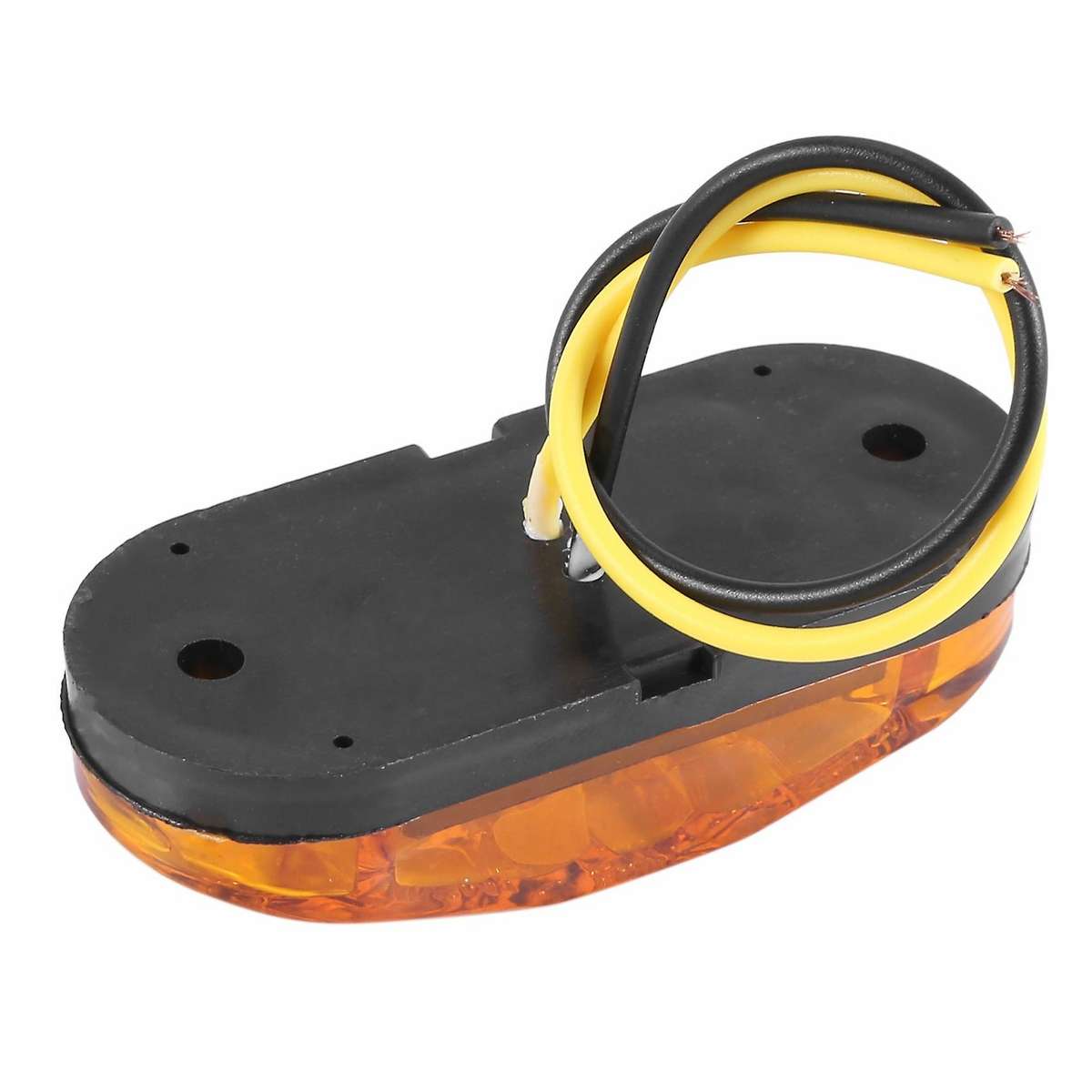 10x Yellow Led 2.5inch 2 Diode Light Oval Clearance Side Marker Lamp