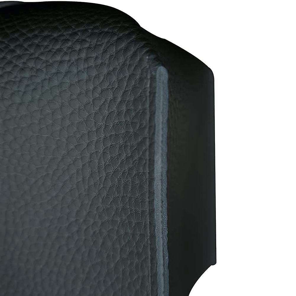 2 Pieces Pu Leather Tissue Box with Bottom Belt (black)