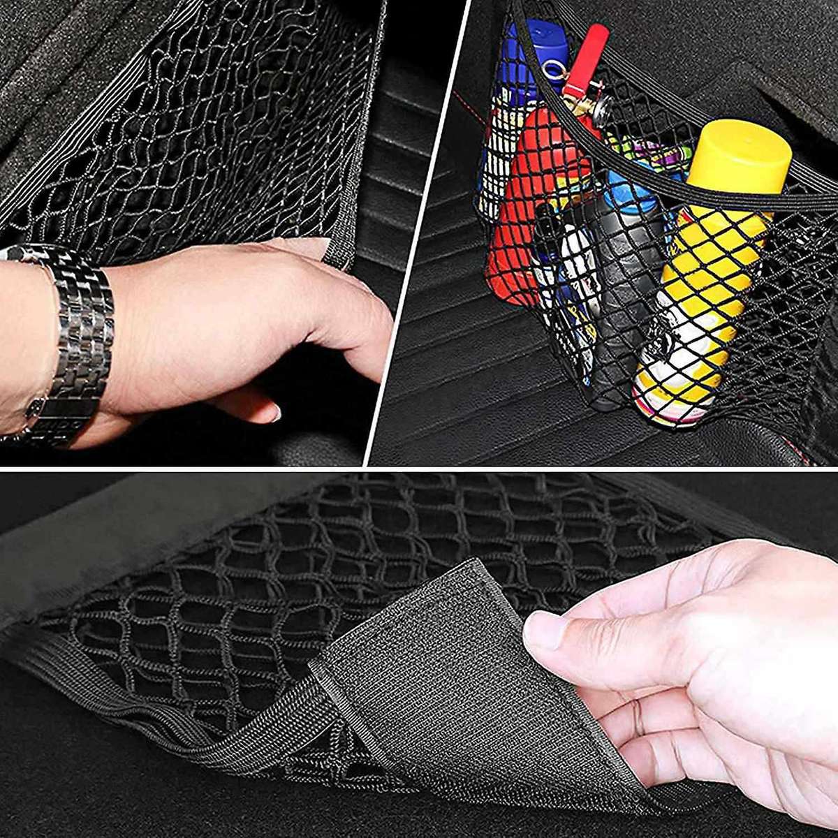 4pcs 40x25cm Car Trunk Net Trunk Storage Net Storage Net Pocket