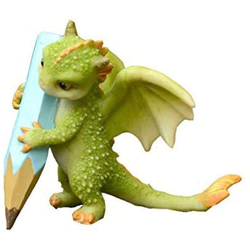 Fairy Garden Dragon Figurine- Cute Cartoon -painted Dragon