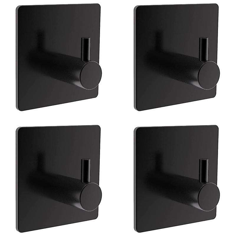 Black Bathroom Hook Adhesive Hooks Stainless Steel Hooks -a