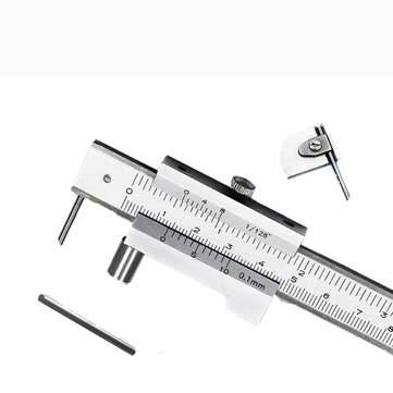 0-200mm Marking Vernier Caliper With Carbide Scriber Parallel Marking Gauging Ruler Measuring Instru