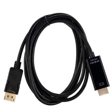 1.8M DP to HDMI Cable Adapter Cable 4Kx2K Resolution HD Displayport To HDMI Conve... (COLOR.: BLACK)