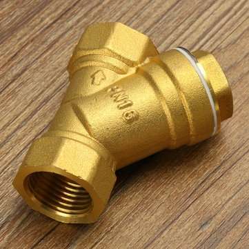 1/2" NPT Brass Y Strainer for Fire Alarm Lines and Plumbing