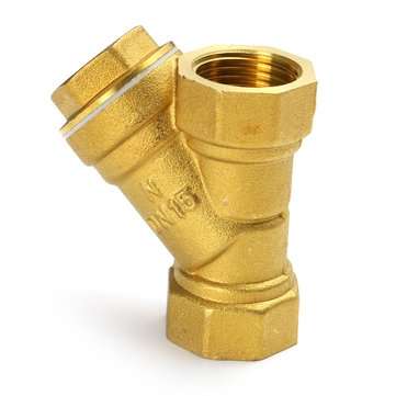 1/2" NPT Brass Y Strainer for Fire Alarm Lines and Plumbing