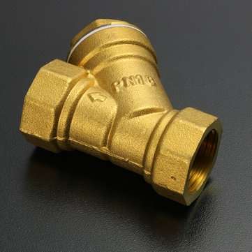 1/2" NPT Brass Y Strainer for Fire Alarm Lines and Plumbing