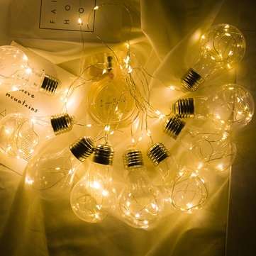 10 Bulbs Light Hanging LED String Light Firefly Party Wed... (POWER BY: BATTERY | COLOR.: WARMWHITE)
