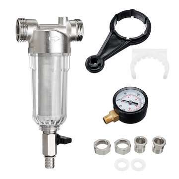 1`` To 3/4`` Pre-filter Large Flow Water Purifier Descaling Tap Brass Prefilter