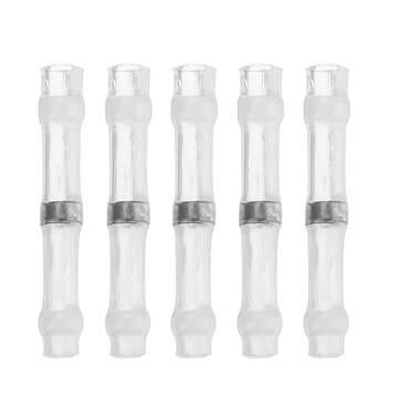100Pcs Solder Sleeve Heat Shrink Butt Waterproof Wire Splice Connector Terminals