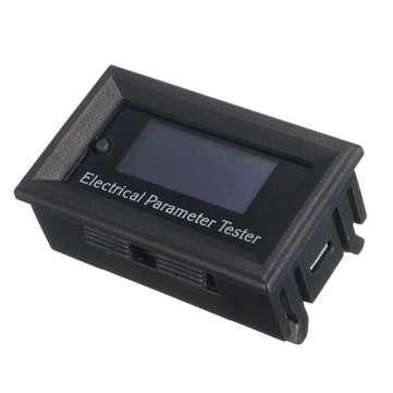 100V 10A DC Combo Meter Volt Amp Power Watt Capacity Panel Meter Monitor for Oled