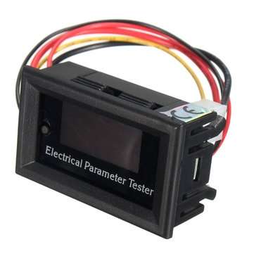 100V 10A DC Combo Meter Volt Amp Power Watt Capacity Panel Meter Monitor for Oled