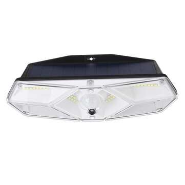 104LED Solar Powered Wall Light PIR Motion Security Flood Lamp Outdoor Light