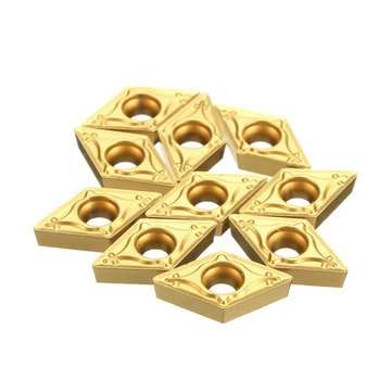 10pcs DCMT0702 Carbide Inserts Lathe Turning Tool Holder Inserts For Stainless Steel