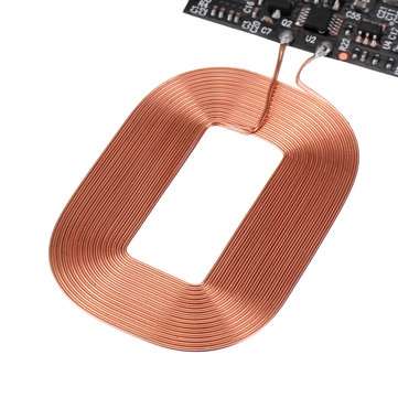 10pcs DIY Qi Standard Wireless Charging Coil Receiver Module Circuit Board DIY Coil for Phone for Ba
