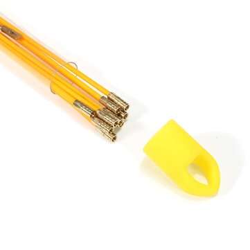 10Pcs Fiberglass Cable Puller Running Wire Cable Coaxial Electrical Pull Rods Fish Tape Kit