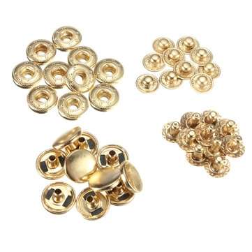 10pcs Press Stud Buttons Poppers Leather Craft with Fixings Tools Kit 633Tools