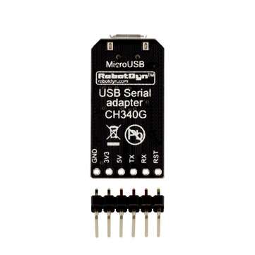 10pcs RobotDyn USB to TTL UART CH340 Serial Converter Micro USB 5V/3.3V IC CH340G Module