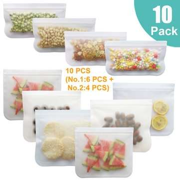 10pcs Reusable Silicone Stretch Lid Wraps Seal Bowl Cover Kitchen Food Storage Tools Kit (SIZE: 1#)