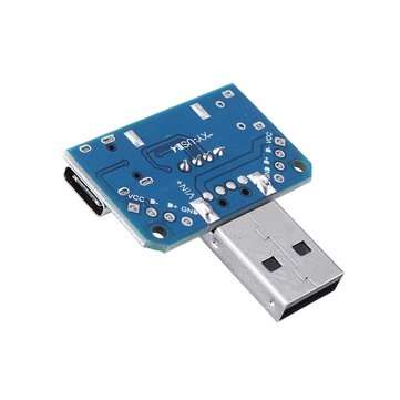 10pcs USB Adapter Board Male to Female Micro Type-C 4P 2.54mm USB4 Module Converter