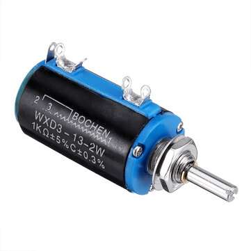 10pcs WXD3-13-2W Precision Potentiometer 1K 1K Ohm Wirewound Multi-Turn Potentiometer
