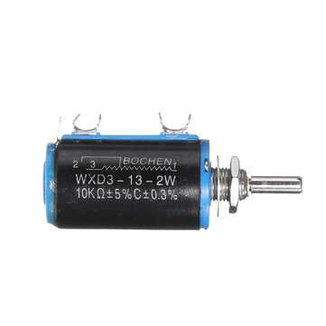 10pcs WXD3-13-2W Precision Potentiometer 10K 10K Ohm Wirewound Multi-Turn Potentiometer
