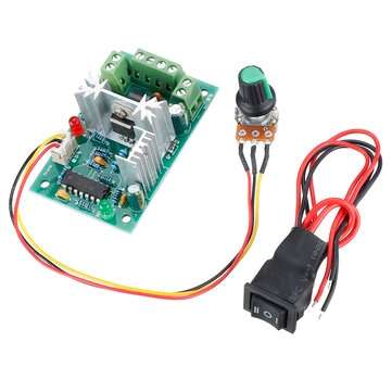 10V 12V 24V 36V PWM DC Controller with Positive Inversion Switch PWM DC Controller for DC Motor Spee