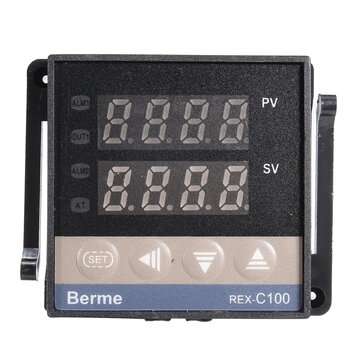 110-240V 0~1300 REX-C100 Digital PID Temperature Controller Kit Alarm Function With Probe Relay