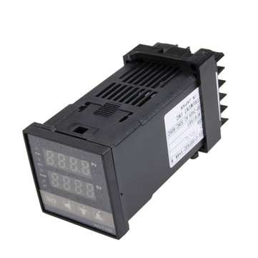 110-240V 0~1300 REX-C100 Digital PID Temperature Controller Kit Alarm Function With Probe Relay