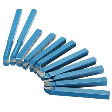 11pcs 8mm Carbide Tipped External Turning Tool Set Lathe Cutting Tool Set for Mini Lathe