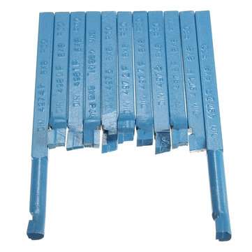 11pcs 8mm Carbide Tipped External Turning Tool Set Lathe Cutting Tool Set for Mini Lathe