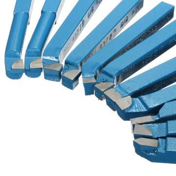 11pcs 8mm Carbide Tipped External Turning Tool Set Lathe Cutting Tool Set for Mini Lathe