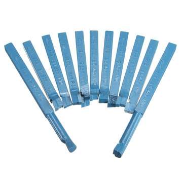 11pcs 8mm Carbide Tipped External Turning Tool Set Lathe Cutting Tool Set for Mini Lathe