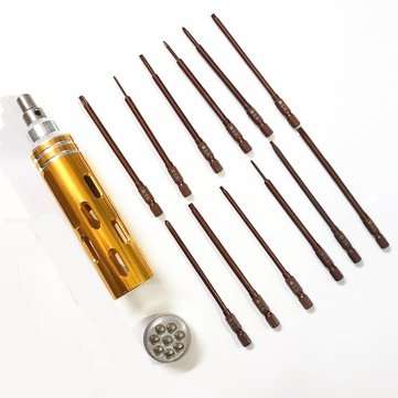 12 IN 1 Hex 1.5/2.0/2.5/3.0mm Screwdriver for Drone RC Helicopter Aircraft Model Repair and Disassem