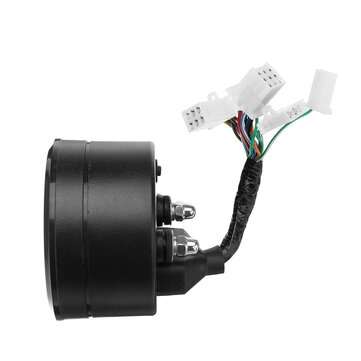 12000RPM Motorcycle LCD Digital Speedometer Tachometer Odometer Cafe Racer Motor