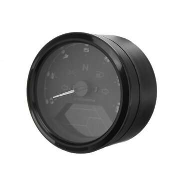 12000RPM Motorcycle LCD Digital Speedometer Tachometer Odometer Cafe Racer Motor